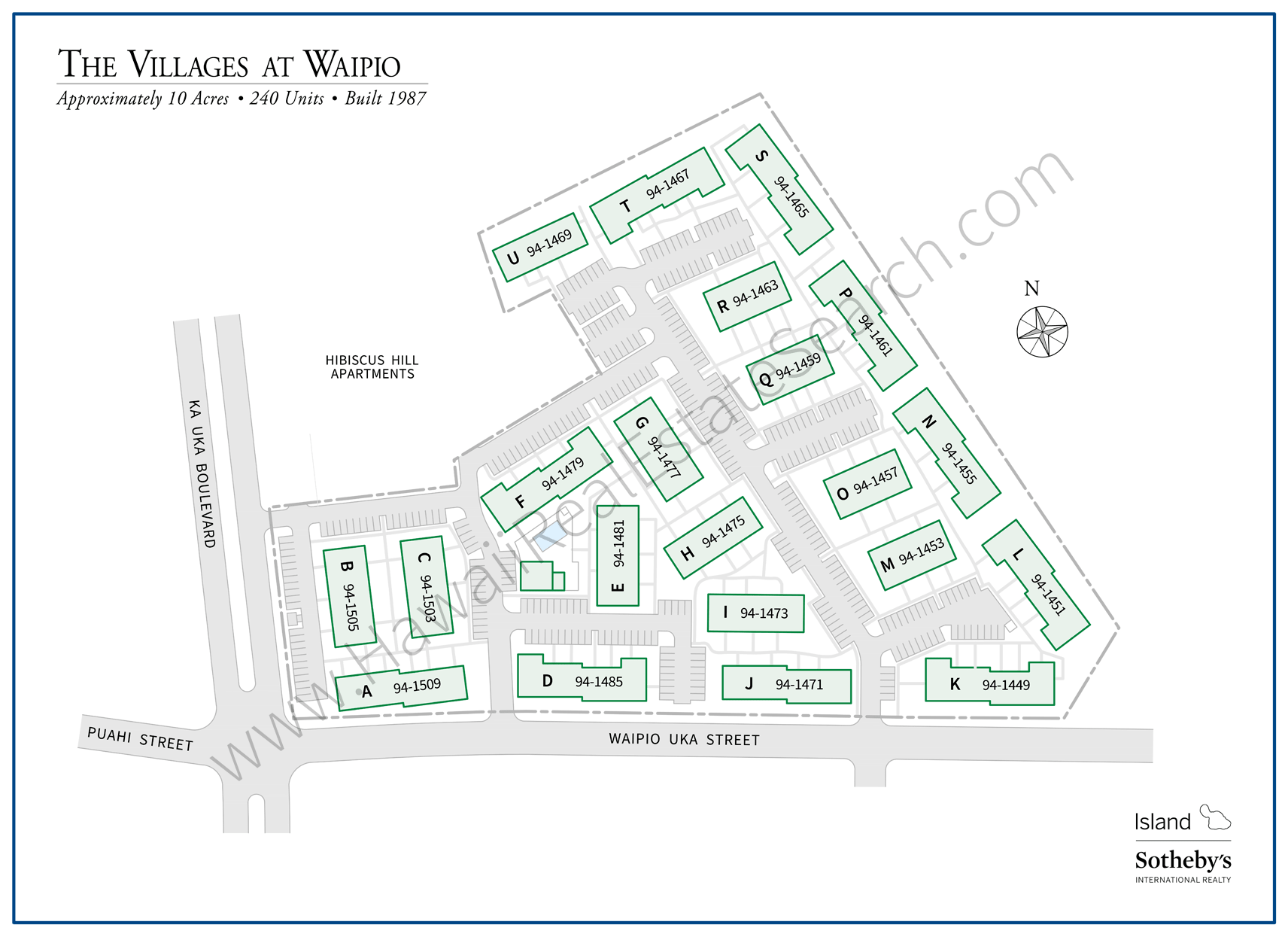 Villages at Waipio Property Map